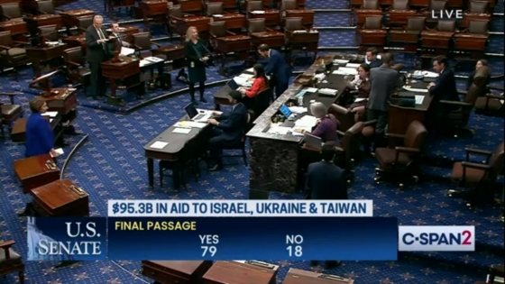 Сенат США ухвалив законопроєкт із допомогою Україні, Ізраїлю й Тайваню