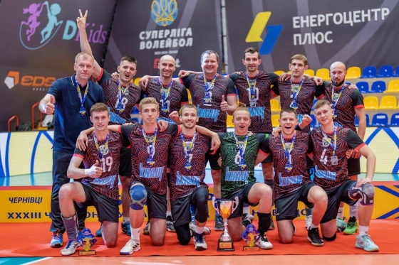 Волейбольна команда «Бахмут-ШВСМ» – срібний призер Вищої ліги України