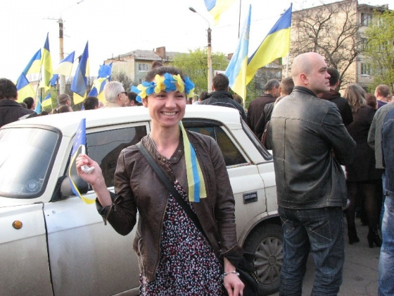 Краматорск вышел за единую Украину
